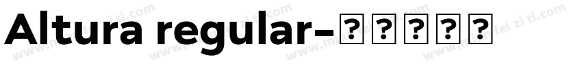 Altura regular字体转换